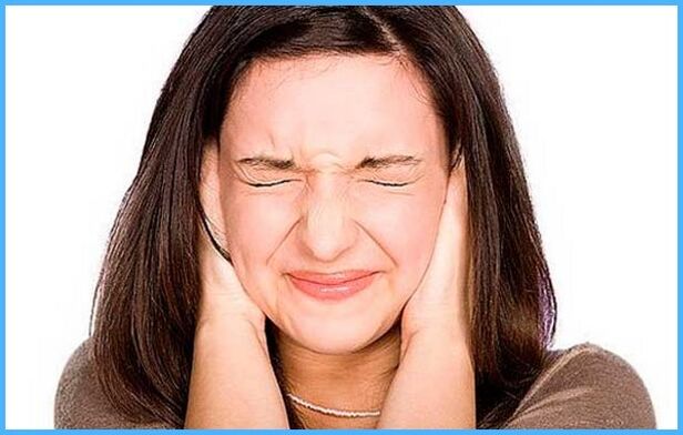 zgomotul din capul unei femei este unul dintre semnele osteocondrozei cervicale